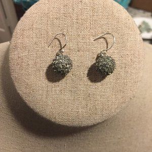 STELLA & DOT SILVER BALL EARRINGS